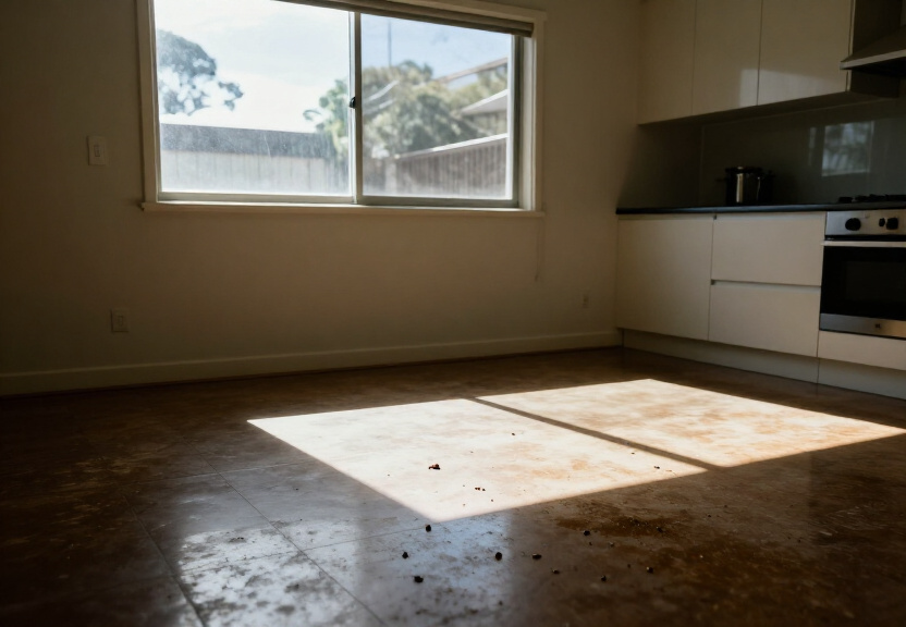 Cockroach infestation in a Carlingford kitchen before treatment